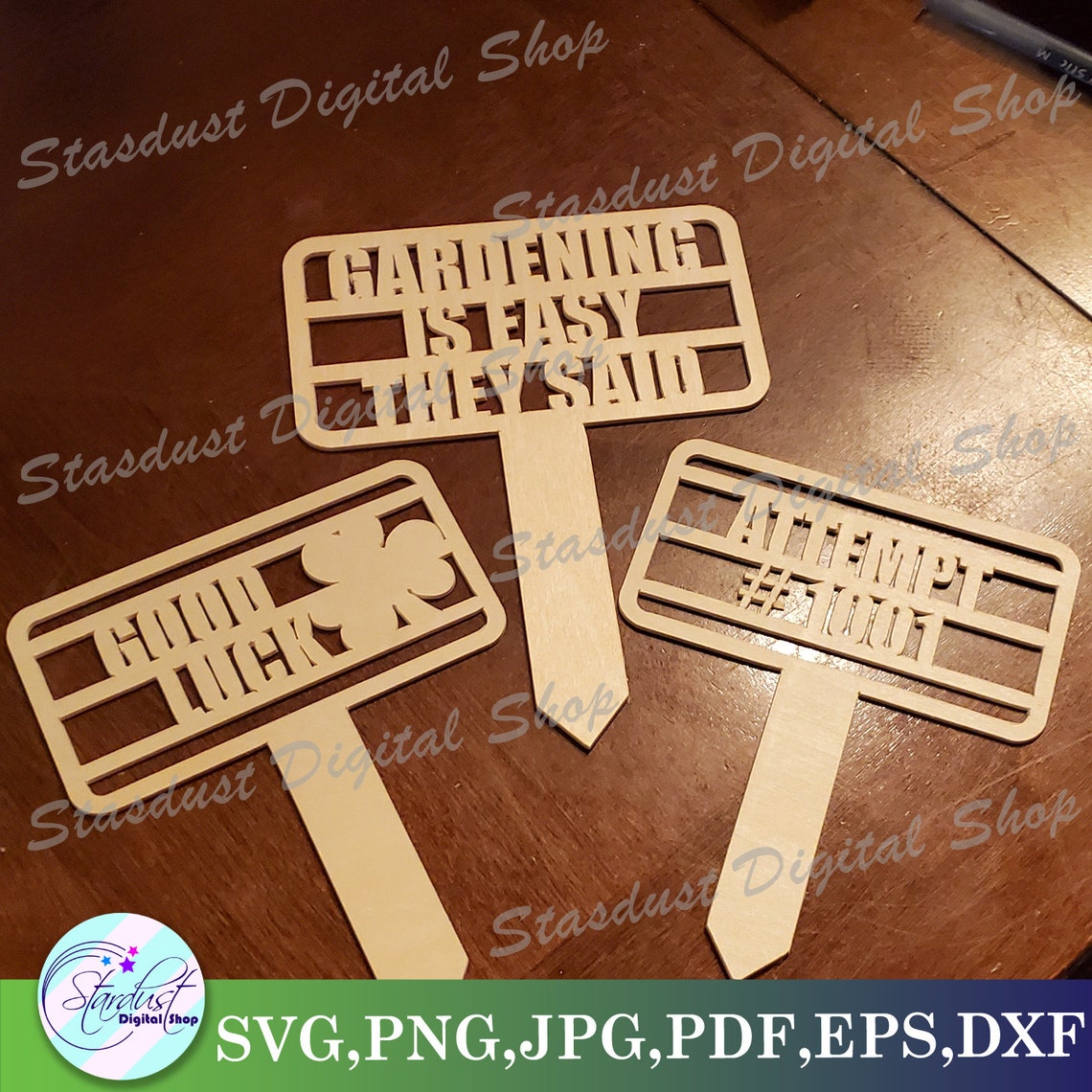 Funny Garden Stakes Sticks SVG Etsy