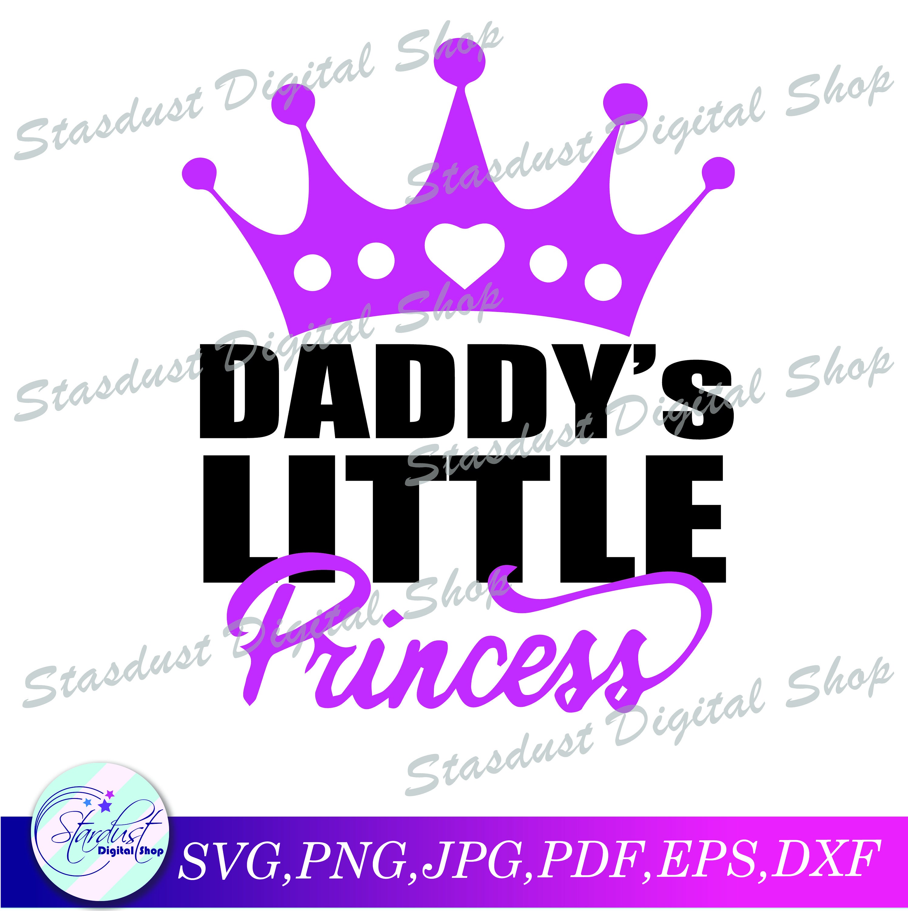 Daddy's Little Princess SVG - Etsy