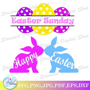 Easter Eggs Name Frame Bundle SVG