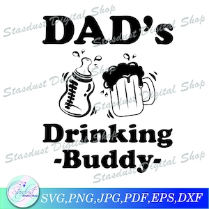 Papás bebiendo paquete SVG
