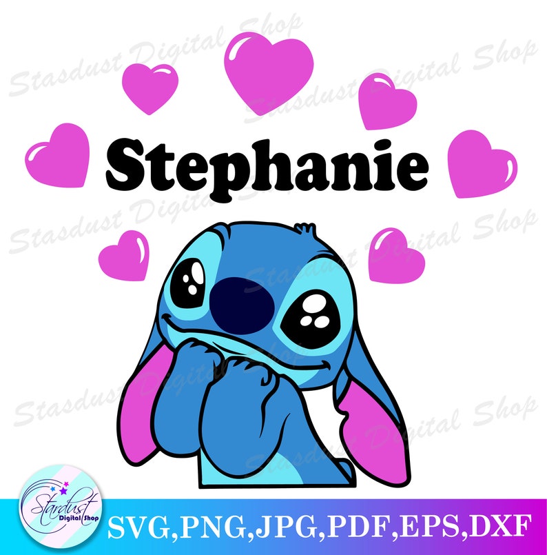 Stich Name Frame SVG Etsy
