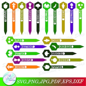 Vegetable Garden Stakes Sticks 2.0 SVG