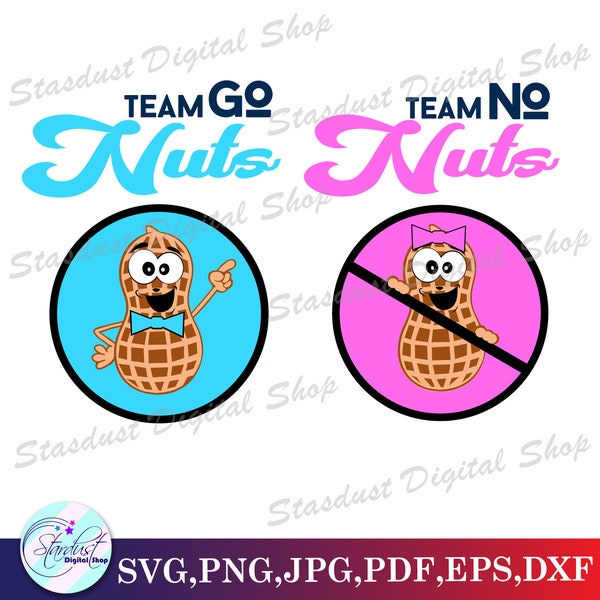 Nut Teams Gender Reveal  SVG