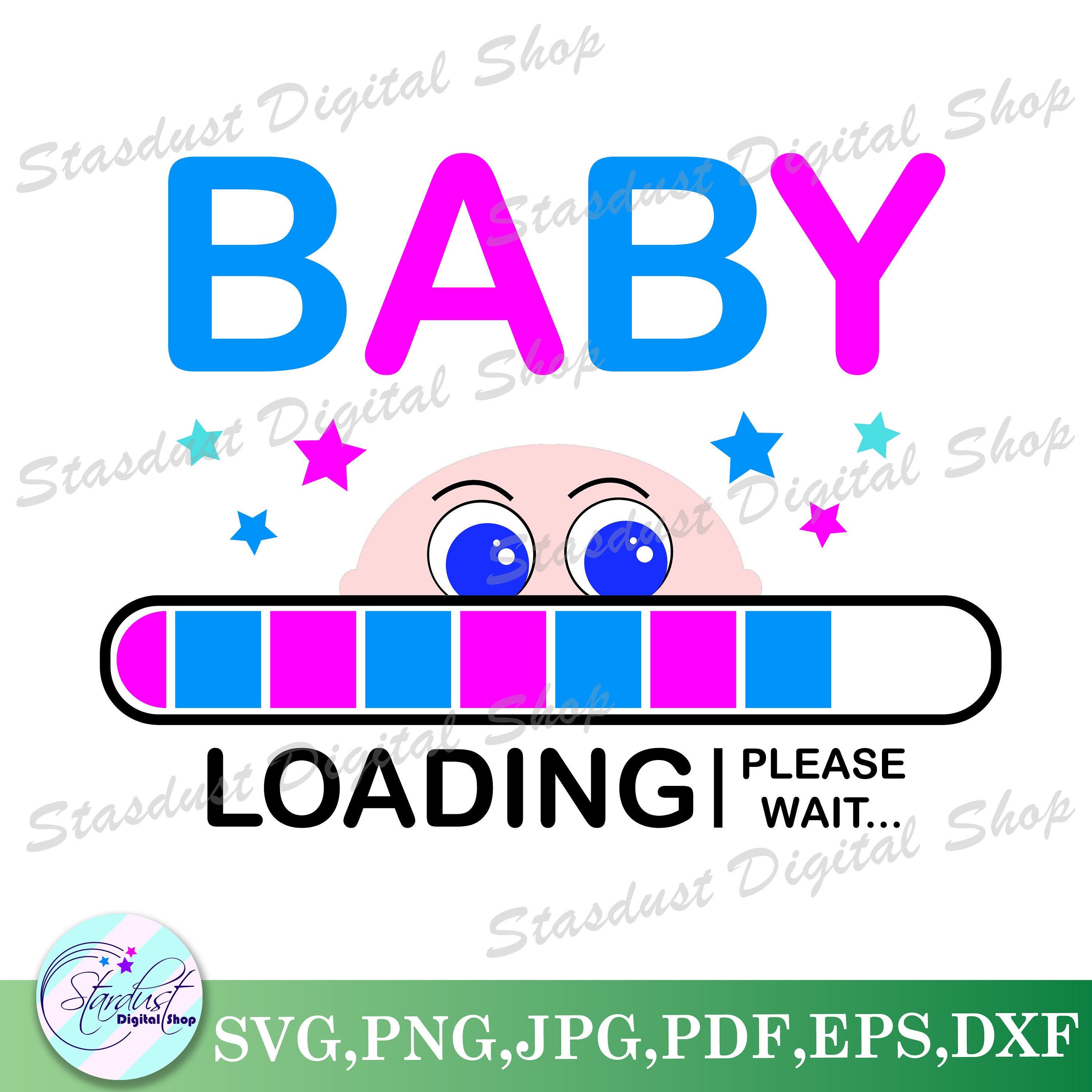 Baby Loading SVG - Etsy