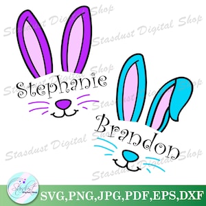 Easter Bunny Name Frames Bundle SVG