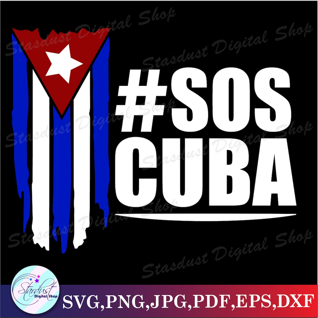 SOS Cuba SVG Etsy
