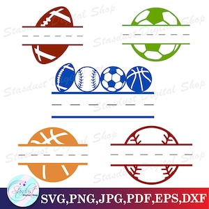 Sport naam frame SVG bundel