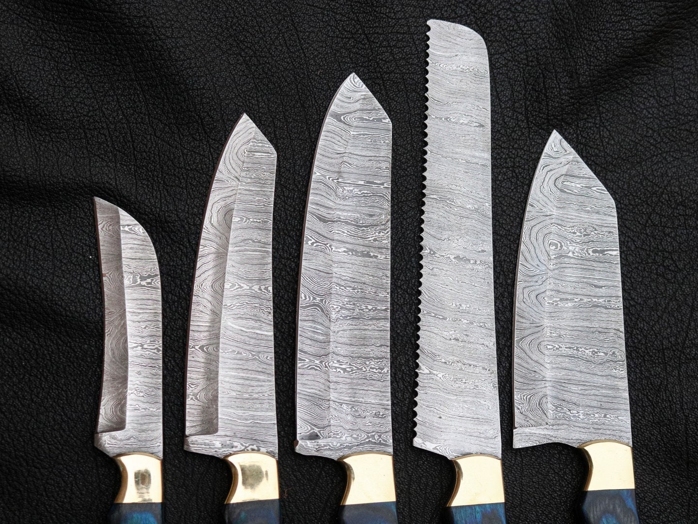 High Quality Chef Knife Set Kitchen Knife Set 5pcs Knife Etsy