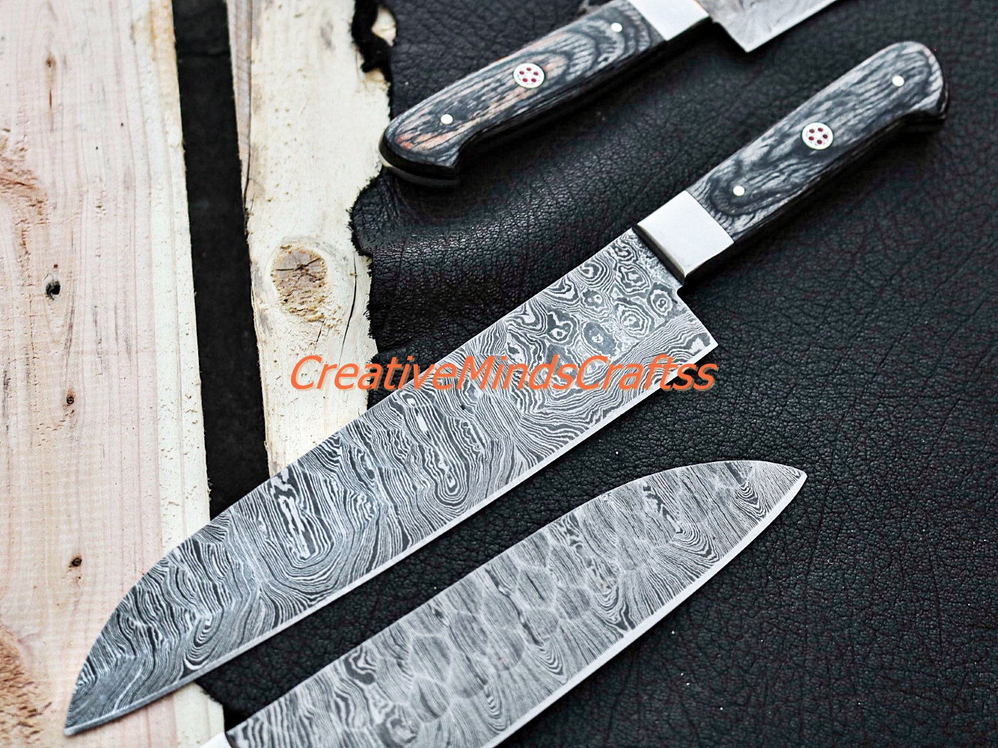 High Quality Chef Knife Set Kitchen Knife Set 5pcs Knife Etsy