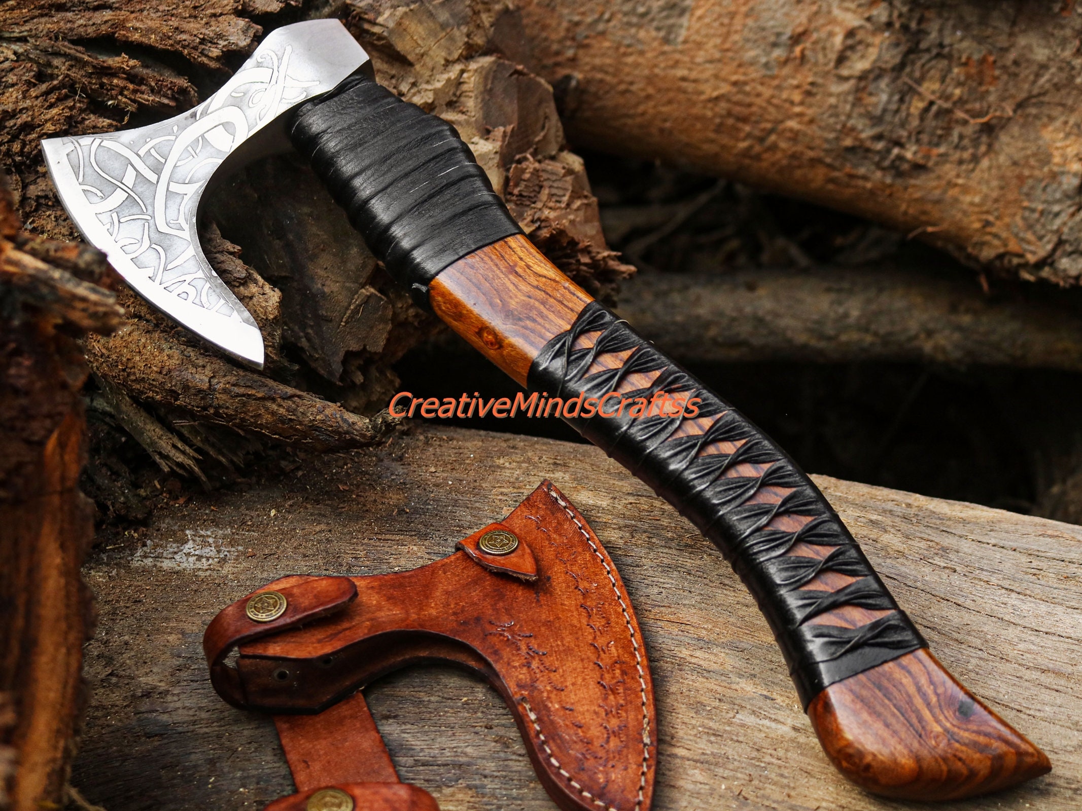Axe viking axe tomahawk kratos axe bearded axe battle Etsy