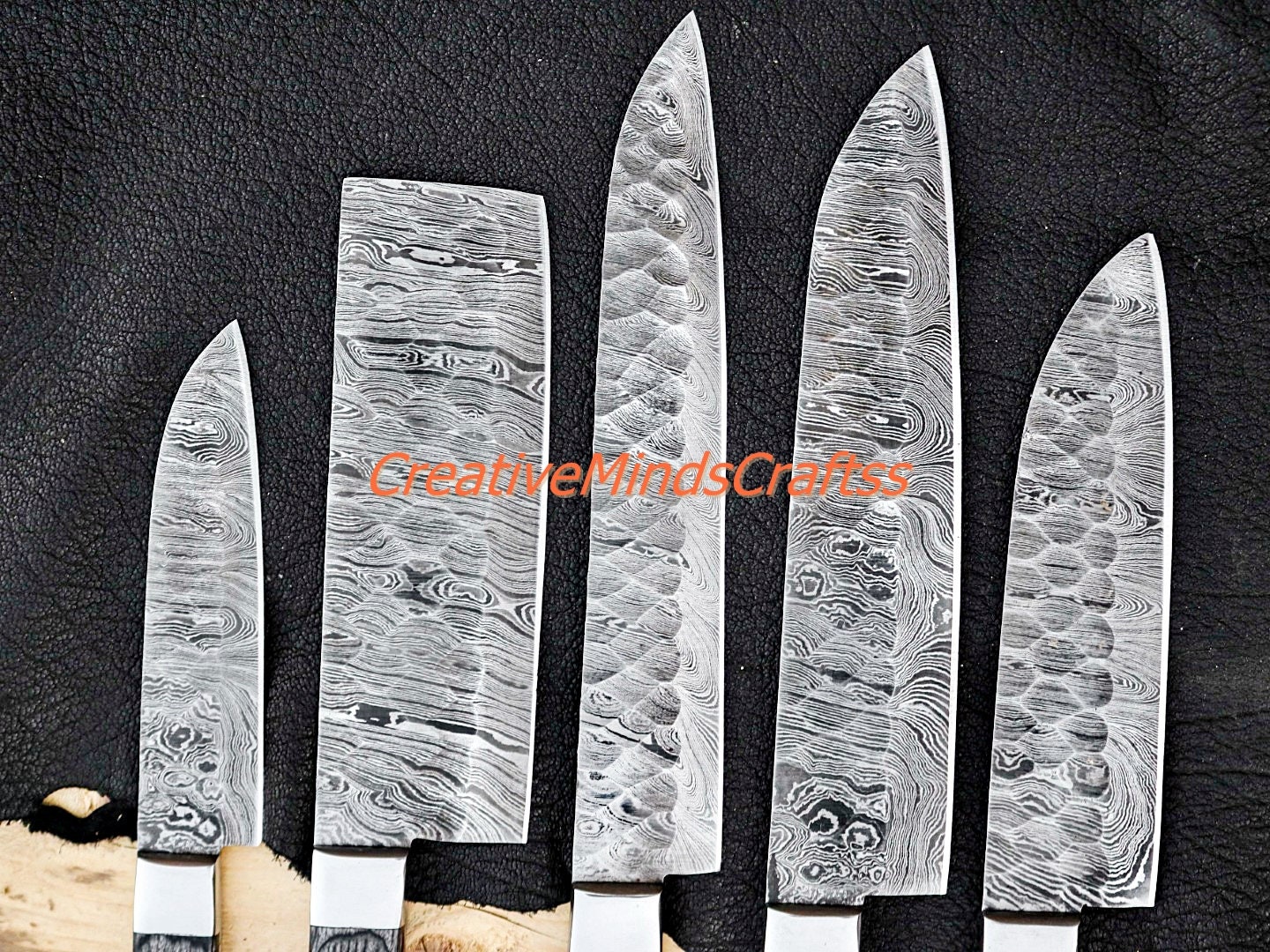 High Quality Chef Knife Set Kitchen Knife Set 5pcs Knife Etsy