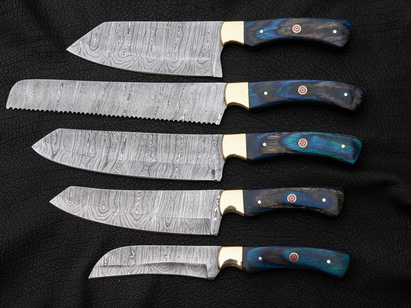 High Quality Chef Knife Set Kitchen Knife Set 5pcs Knife Etsy
