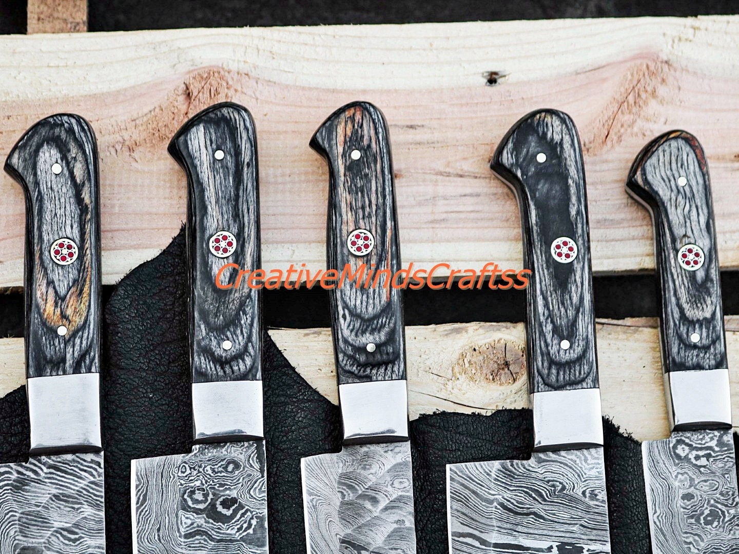 High Quality Chef Knife Set Kitchen Knife Set 5pcs Knife Etsy