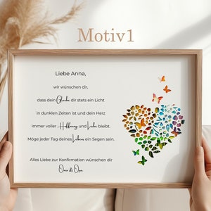 Personalisiertes Geldgeschenk Konfirmation Geschenk zur Konfirmation Junge Mädchen personalisiertes Geschenk Fische Konfirmation