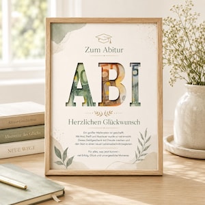 Abitur Geldgeschenk PDF Digitaler Download Abi Geschenk Vorlage zum Ausdrucken Glückwunsch Abitur 2026