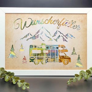 Hochzeitsgeschenk Wunscherfüller Wohnmobil kreatives Geldgeschenk für Brautpaar