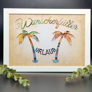Wunscherfüller Geldgeschenk DIY Träume erfüllen Geschenkidee für jeden Anlass Geburtstag Reise Auto Führerschein Urlaub Hochzeit