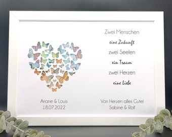 Personalisierte Geldgeschenke zur Hochzeit Geschenk mit Geld für Brautpaar Hochzeitsgeschenk personalisiert Geschenke Geschenk zur Hochzeit