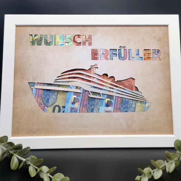 Geldgeschenk schiff geburtstag wunscherfüller geschenk zum verschenken
