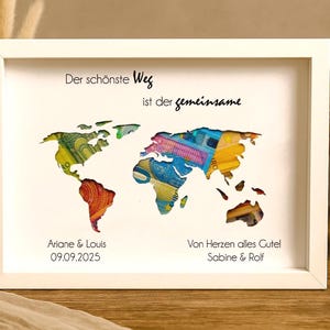 Geldgeschenk zur Hochzeit personalisiert Hochzeitsgeschenk mit Namen & Datum Geschenkidee für Brautpaar 2025
