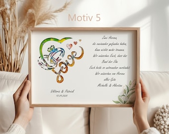 Personalisierte Geldgeschenke zur Hochzeit Geschenk mit Geld für Brautpaar Hochzeitsgeschenk personalisiert Geschenke Hochzeit Geld