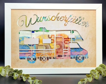 Wunscherfüller Geldgeschenk DIY Träume erfüllen Geschenkidee für jeden Anlass Hochzeit Geburtstag Reise Auto Führerschein Urlaub Hochzeit