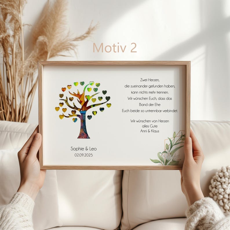 Personalisiertes Hochzeitsgeschenk im hochwertigen DIN A4 Bilderrahmen mit Plexiglas – kreatives Geldgeschenk zur Hochzeit mit Namen des Brautpaares, Hochzeitsdatum und Wunschtext. Perfekt als Erinnerungsgeschenk oder Dekoration für die Hochzeitsfeier. Individuell gestalteter Bilderrahmen als kreative Geschenkidee zur Hochzeit. Ideal für Brautpaar, Freunde oder Familie. DIY Geldgeschenk Hochzeit – personalisiert, einzigartig und handgefertigt.