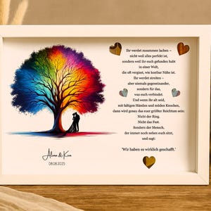 Personalisiertes Geldgeschenk zur Hochzeit Geschenk mit Geld für Brautpaar Hochzeitsgeschenk personalisiert Geschenke Hochzeit Geld