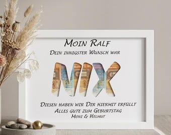 CORNICE REGALO SOLDI NIENTE - Buon Compleanno | dare soldi | Regalo | Idea regalo | compleanno | Natale | Regalo di compleanno - Italia