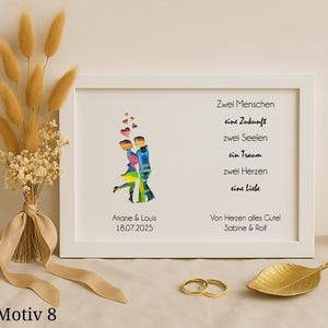 Geschenk zur Hochzeit personalisiert mit Geld – Geldgeschenk für Brautpaar – Hochzeitsgeschenk individuell