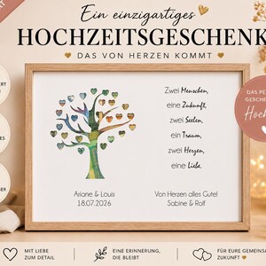 Personalisierte Geldgeschenke zur Hochzeit Geschenk mit Geld für Brautpaar Hochzeitsgeschenk personalisiert Geschenke Hochzeit Geld