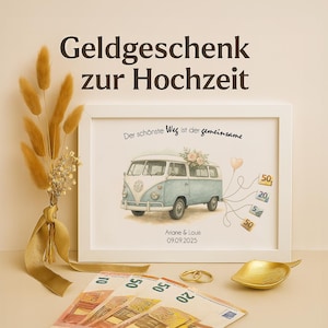 Personalisierte Geldgeschenke zur Hochzeit Geschenk mit Geld für Brautpaar Hochzeitsgeschenk personalisiert Geschenke Hochzeit Geld