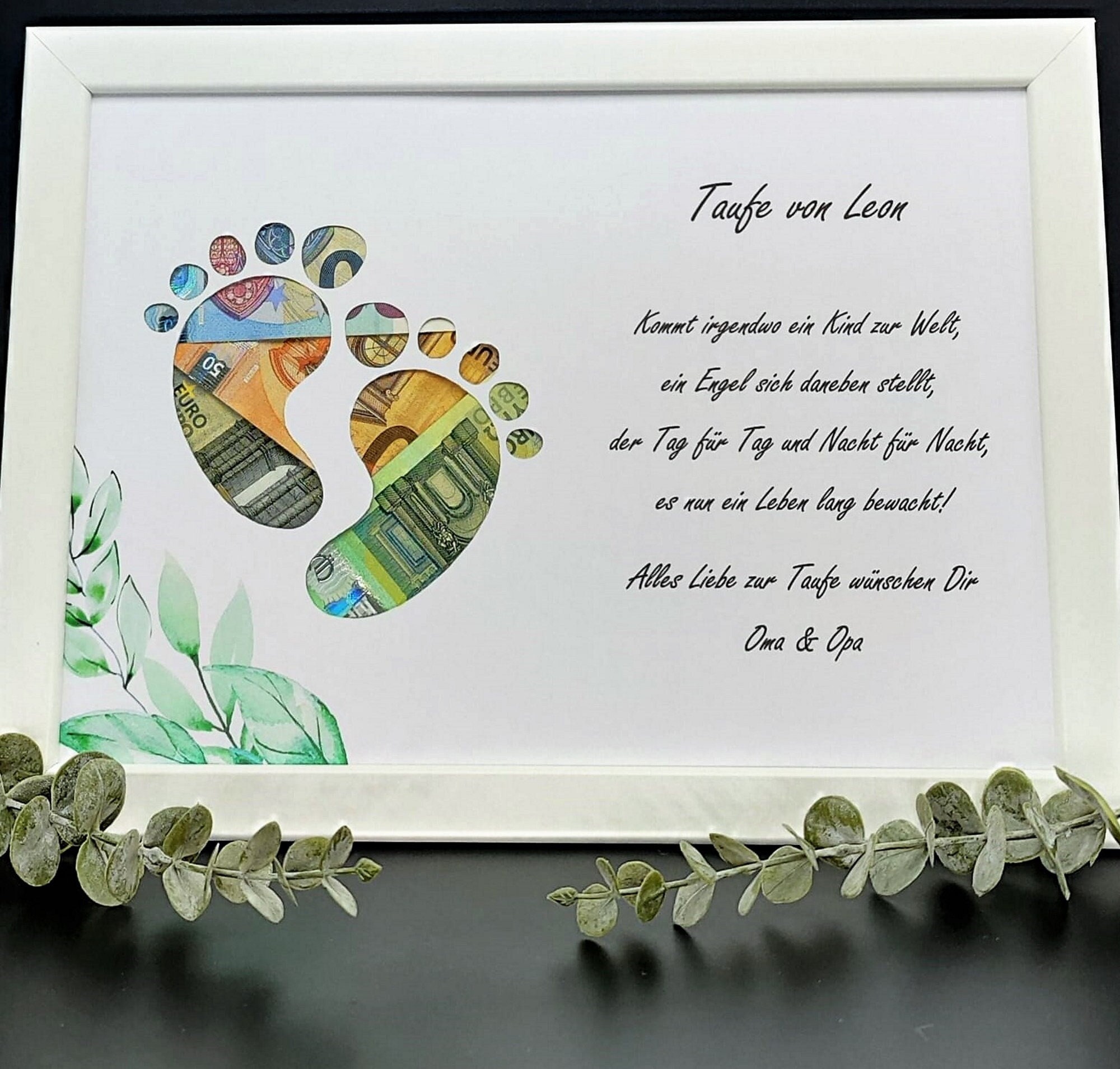 Geschenke Zur Taufe Von Oma Und Opa Taufe Geldgeschenk Individuelles Geschenk Zur Taufe Geburt - Etsy