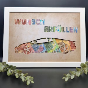 Wunscherfüller Geldgeschenk DIY Träume erfüllen Geschenkidee für jeden Anlass Geburtstag Reise Auto Führerschein Urlaub Hochzeit