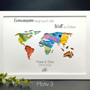 DIY Geldgeschenk zur Hochzeit im personalisierten DIN A4 Bilderrahmen.
Personalisierte Hochzeitsdeko – Geldgeschenk im stilvollen Bilderrahmen.