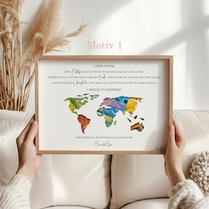 Kommunion Geschenk personalisiert Geldgeschenk Kommunion Junge Mädchen Erinnerungsgeschenk mit Namen Bilderrahmen DIY Geschenkidee