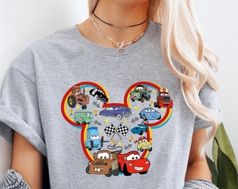 Lightning McQueen Shirt, Mickey Ear Car Shirt, Disney McQueen Shirt, Minnie Disney Shirt, Cars Movie Disney Shirt, Disneyland Vacation Shirt
