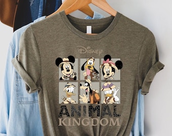 Animal Kingdom Mickey and Friends Kids Shirt, Disney Vintage Shirt, Retro Mickey and Friends Tee, Disney Safari Tee, Disneyland Vacation Tee