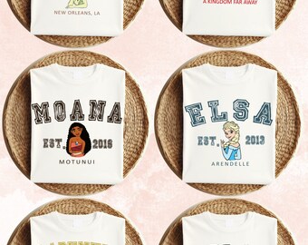 Disney Princess Matching Shirt, Disneyland Princess with Name Kids Shirt, Family Matching Tee, Disney Trip Shirt, Fairy Magical Matching Tee