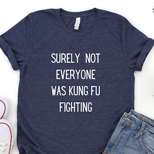 Surely Not Everyone Was Kung Fu Fighting T-Shirt, Sarcastic Shirt, Gifts