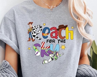 Disney Reach For The Sky Toy Story Boy Shirt, Disney Toy Story Best Friend Kids Shirt, Cowboy Woody and Buzz Toddler Shirt, Disney Trip Tee