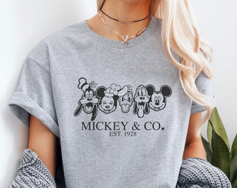 Disney Vacation Shirt - Mickey and Friends with Princesses  Disney Tee