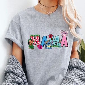 Disney Stitch Mama Mini Family Shirt, Angel Mama Shirt, Disney Lillo Mini Girl Shirt, Disney Stitch Mini Boy Tee, Disney Family Matching Tee image 7