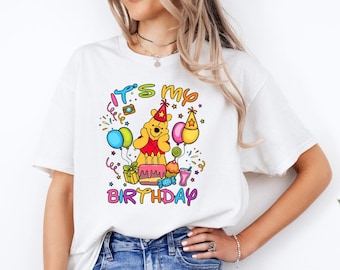 Birthday Winnie The Pooh Shirt, Disney Birthday Shirt, Winnie Pooh Shirt, Disney Pooh Bear Shirt, Birthday Group Shirt, Pooh Birthday Tee