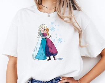 Frozen Elsa and Anna Hug Kids Shirt, Disney Elsa Anna Sibling Shirt, Princess Elsa Baby Shirt, Disney Snowing Anna Shirt, Disney Girl Shirt