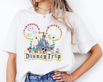 Camisa de viaje de Disney, camisa de Mickey de Disney, Mickey y sus amigos, camisa de viaje de Disneyland, camisa de oreja de Mickey, camisa del castillo de Disney, camisa de viaje de Disney