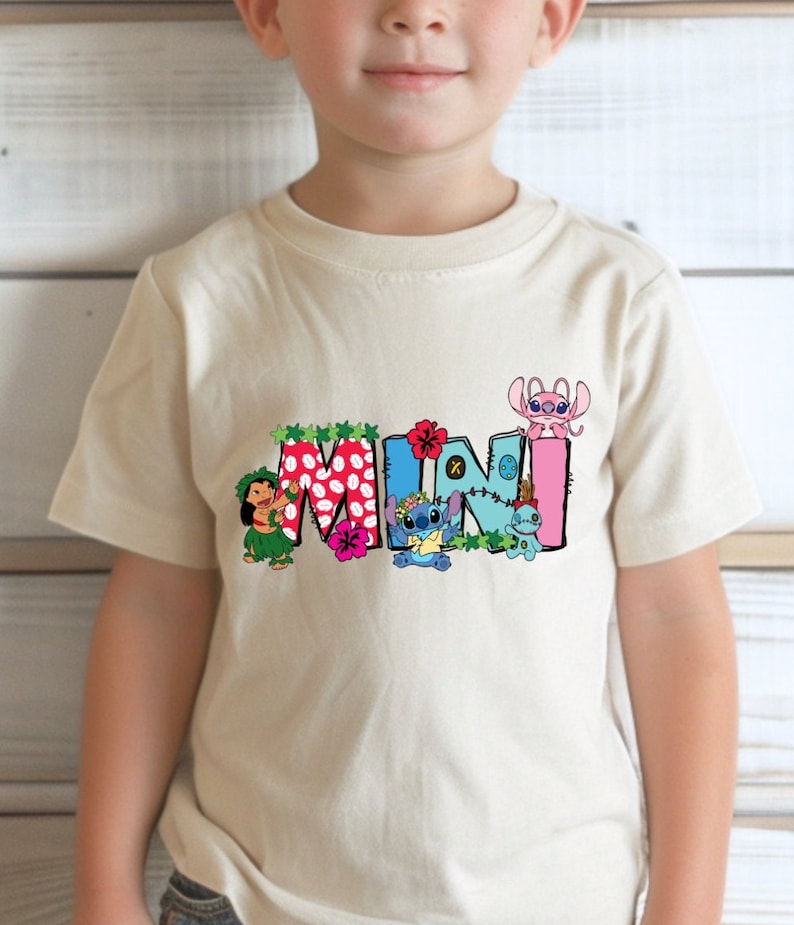 Disney Stitch Mama Mini Family Shirt, Angel Mama Shirt, Disney Lillo Mini Girl Shirt, Disney Stitch Mini Boy Tee, Disney Family Matching Tee image 6