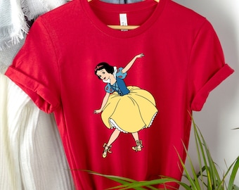 Princess Snow White Ballerina Kids Shirt, Disney Snow White Girl Tee, Disneyland Snow White Dress Tee, Disney Family Shirt, Snow White Movie