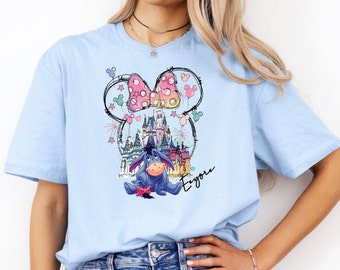 Eeyore Minnie Bow Kids Shirt, Disney Winnie The Pooh Ear Shirt, Disneyland Trip Shirt, Disney Vacation Family Shirt, Cute Eeyore Baby Shirt