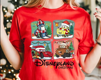 Christmas McQueen Kids Shirt, Disney Mater Shirt, Christmas Cars Movie Shirt, Disneyland Christmas Sally, Christmas Lightning McQueen Shirt